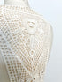 Ecru Floral Cotton Lace Applique for Back Top