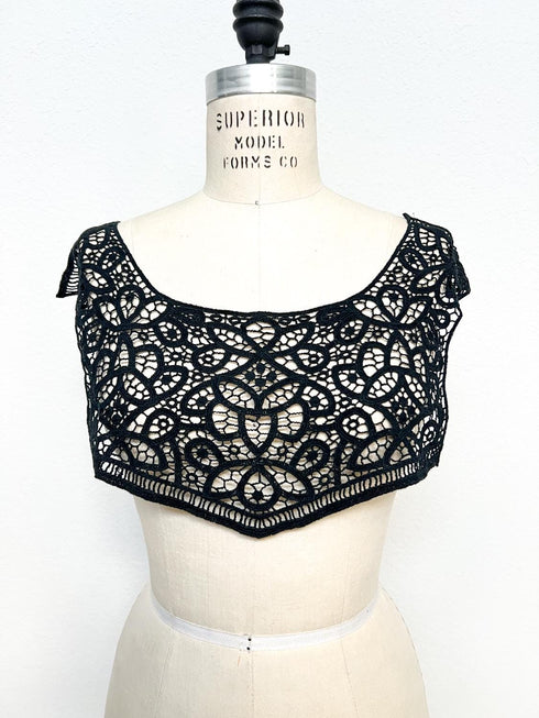 Black Cotton Lace Applique: DIY Sewing Craft Fashion