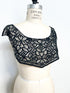 Black Cotton Lace Applique: DIY Sewing Craft Fashion