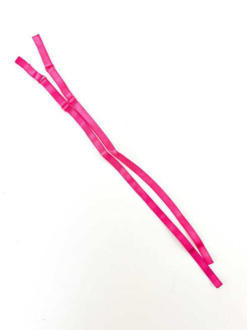 Barbie Pink Adjustable Bra Straps Lingerie Straps Elastic Trim 1 Pair