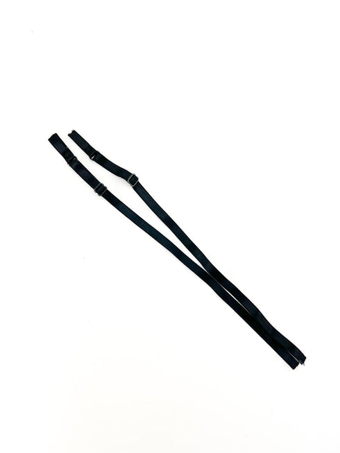 Black Adjustable Bra Straps Lingerie Straps Elastic Trim 1 Pair