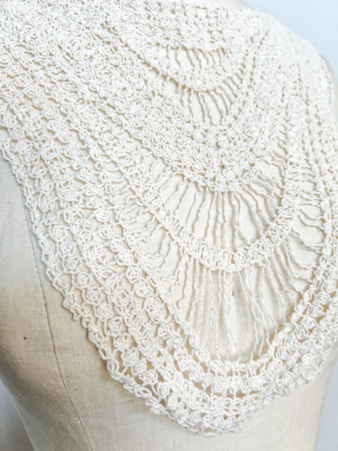 Ecru Cotton Applique for Front Top