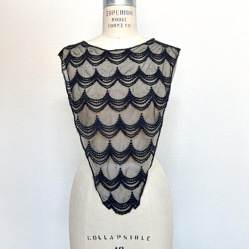 Black Front or Back Lace Applique