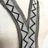 Black and White Rhinestone Neck Yoke Applique