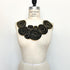 Gold and Black Metal Zipper Applique Front Applique for DIY Sewing Supplies Craft Notions