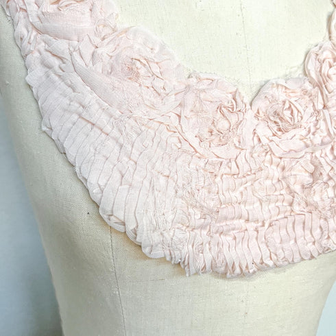 Light Pink Yoke Applique for DIY Sewing Supplies Notion Front Applique