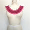 Hot Pink Sequined Beaded Neckline Applique: DIY Craft Notion