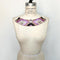 Purple Beige Dark Brown Embroidered Neck Applique