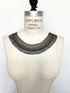Gold Chain and Beads Neck Applique Front Applique for DIY Sewing Supplies Craft Notions