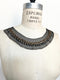 Gold Chain and Beads Neck Applique Front Applique for DIY Sewing Supplies Craft Notions