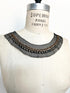 Gold Chain and Beads Neck Applique Front Applique for DIY Sewing Supplies Craft Notions