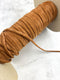 Tan Microsuede Knit Trim: 1/4" Tubular Spaghetti Strap - 10 Yards