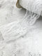Off White Floral Lace Trim: Scalloped Edge, 5 Yards