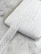 White Cotton Crochet Lace Trim: Scalloped Edge, 5 Yards