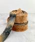 Rust and Gray Tie Dye Knit Eyelet Bias Tape Bundle: 32 Yards, 1.25" Width