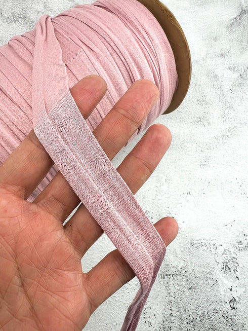 Light Pink Knit Jersey Strap Trim: 1" 10 yards