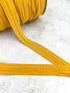 Yellow Rib Knit Trim Straps Hollow Tube Tubular Trim 1" - 10 yards