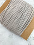 Beige Knit Trim Spaghetti Straps Hollow Tube Tubular Trim Remnant 1/4" - 10 yards