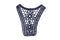 Navy Blue Cotton Lace Applique APP00203