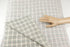 Pink Gray Wool Blend Plaid Tweed Fabric Italian Woven by the Yard