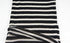 Black and Cream Stripe Open Weave Sweater Knit Fabric 1 Yard and 25 Inches