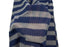 Blue and Gray Fancy Stripe Open Weave Sweater Knit Fabric 41 inches length