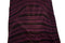 Burgundy and Black Fancy Stripe Open Weave Sweater Knit Fabric 1 Yard and 17 Inches