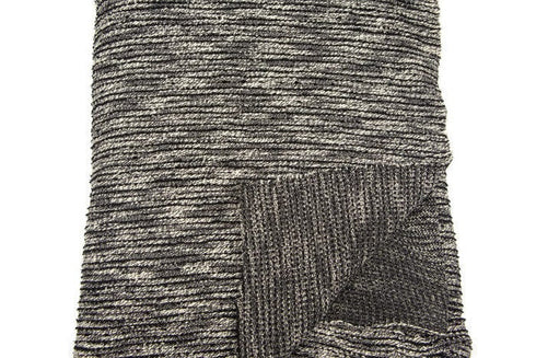 Textured Black Off White Tweed Like Sweater Knit Fabric by the Yard Extra Wide OSK00320