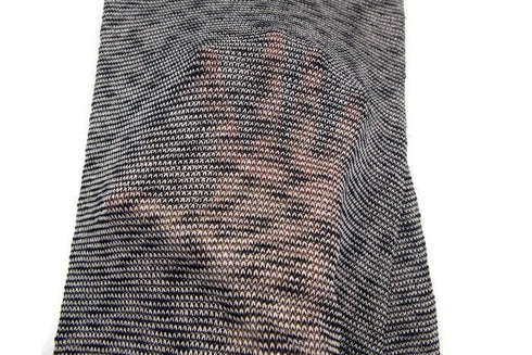 Heather Navy and White Open Weave Sweater Knit Fabric 1.75 yards