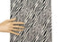 Black and Light Beige Graphic Zebra Design Stretch Brocade Reversible 23 inches length