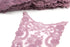 Lavender Pink Floral Lace Applique 1 Piece APP00129