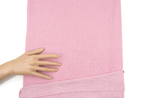 Heather Two Tone Pink Sweater Knit Fabric by the yard OSK00741