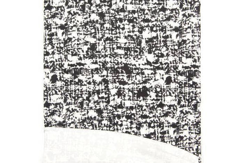 Black and Off White Graphic Stretch Mini Corduroy Woven Fabric by the yard