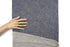 Heather Dark Blue Metallic Silver and Off White French Terry Knit Fabric by the yard Extra Wide FTK00408R