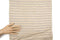 Beige and Metallic Silver Plated Stripe Sweater Knit Fabric 3/4 yard Extra Wide
