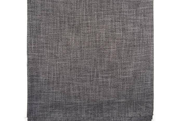 Black and Off White Cross Hatch Plaid Suiting Woven Fabric by the yard - Felinus Fabrics