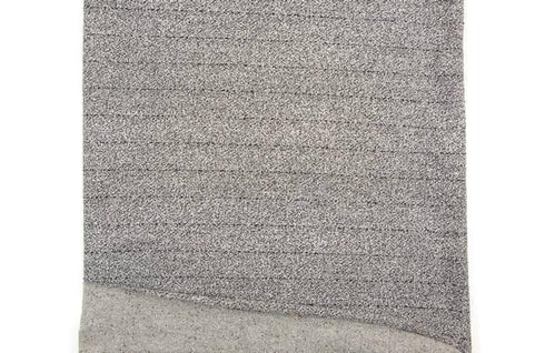 Gray and Black Speckled Stripe Reversible Medium Weight French Terry Knit Fabric by the yard FTK00440R