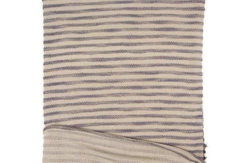 Taupe and Lavender Terry Stripe Sweater Knit Fabric 1 yard 22 inches OSK00986
