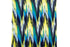 Yellow Blue and Black Abstract Print Knit Jersey Fabric by the yard PDK00505