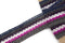 Olive Purple Multi Stripe Crochet Trim 2 inches width x 3.75 yards ATN00638