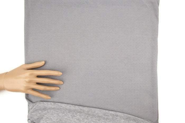 Heather Gray Double Face Knit Double Sided Reversible Knit Fabric 1 yard Extra Wide ATK00378 - Felinus Fabrics