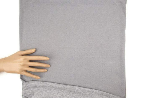 Heather Gray Double Face Knit Double Sided Reversible Knit Fabric 1 yard Extra Wide ATK00378