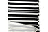 Black and Off White Stripe Cloque Ponte Knit 1 yard and 14 inches