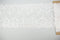 White and Clear Sequined Wide Lace Trim 8-1/8 inches width x 1 yard and 17 inches length NLT00335