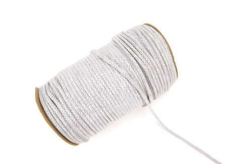 Light Gray Cotton Piping Cord Rope Trim 5mm 18 yards