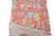 Heather Dark Blush and Blue Floral Print Sweater Knit Fabric 1 yard and 24 inches length OSK00924