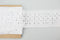 White and Silver Sequined Cotton Eyelet Lace Trim 3.75 inches width x 4 yards and 6 inches length NLT00348