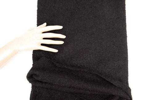 Black Tweed Knit Fabric by the yard
