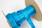 Blue Wide Satin Trim Wide Spaghetti Straps Hollow Tube Tubular 15 yards Remnant