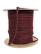 Burgundy Brown Knit Jersey Spaghetti Strap Trim Hollow Tube Tubular Trim 3/16 Inch wide 10 yards